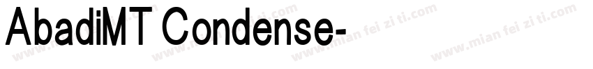 AbadiMT Condense字体转换